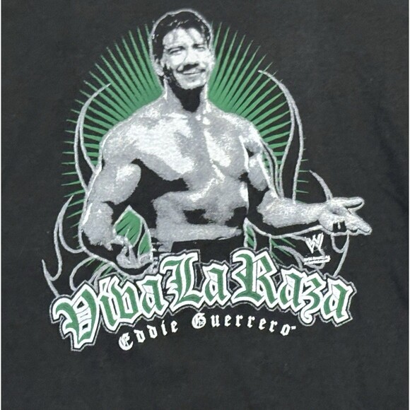 Eddie Guerrero Viva La Raza Latino Heat Lowrider Black T-Shirt 2005 XL - Picture 2 of 5